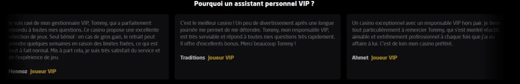 Stay Casino avis de joueurs VIP sur l’assistant personnel